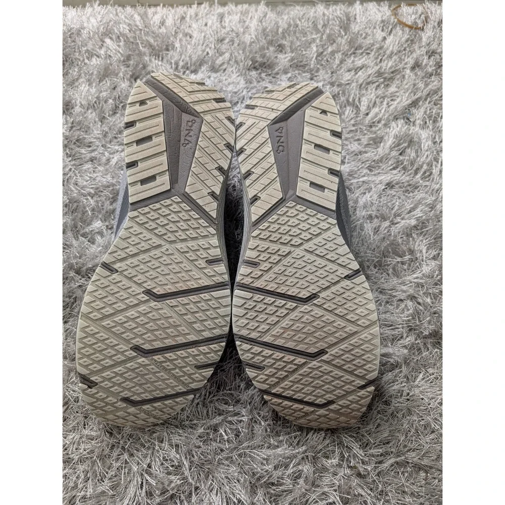 Brooks Mens Revel 7 Running Shoes Grey Ebony White 1104351D014 Size 14